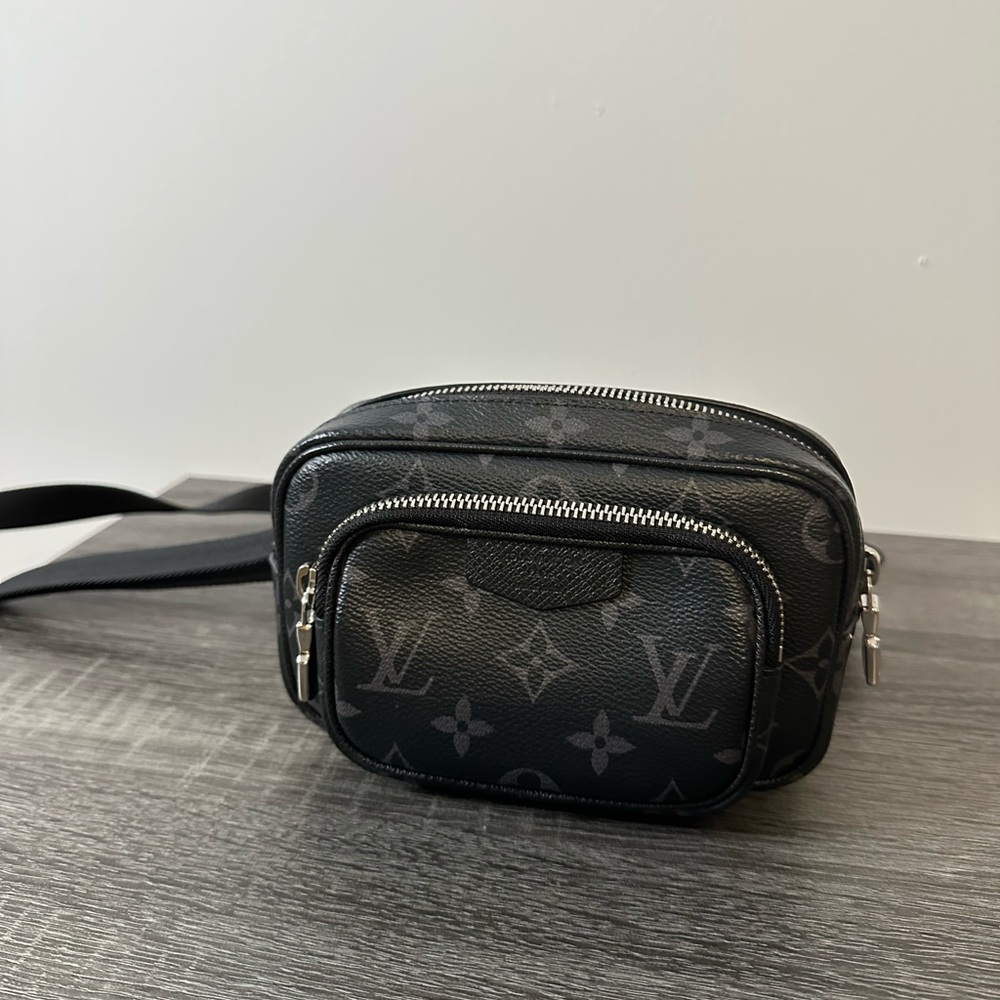 Louis Vuitton Black Outdoor Pouch Monogram Canvas Bag